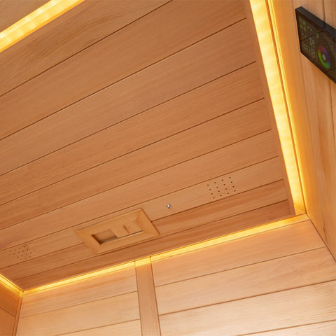 AWT E1250D-IR hemlock - infrarood sauna - 120x100 - zonder oven