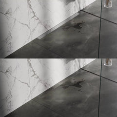 BRAUER Douchegoot met multifunctioneel rooster en flens voor wandmontage 7 x 90 RVS geborsteld