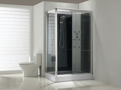Sunshine right complete shower enclosure 120x90x218 alu 5mm glass