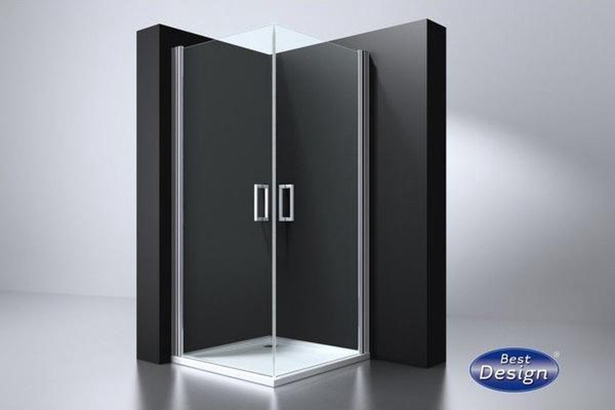 Best Design Arek square shower enclosure with 2 doors 100x100cm anti-limescale