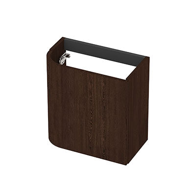 Ink Concept R fonteinonderkast afgerond 40x22cm voor greep - front vlak - links - Shadow fineer