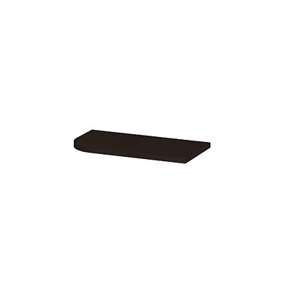 Ink Concept R fontein topblad afgerond 40x22cm fineer - links - dark