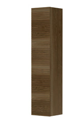 Ink Hoge kast Hoge kast 1 deur greeploos horizontaal gefreesd massief eiken - Massief eiken ash grey - 36x37x169cm - 1259571