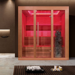 AWT Sauna E1244C red cedar 160x150 9kW Kivi