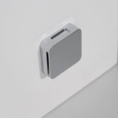 AWT Dampfdusche LD108F15 weiß matt 90x90 rechts