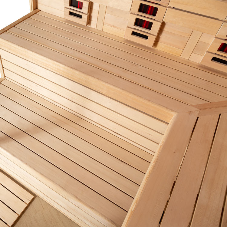 AWT Sauna E1611XL-IR Hemlock 250x250 9kW Cilindro