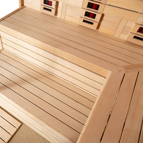 AWT Sauna E1611XL-IR Hemlock 250x250 9kW Cilindro
