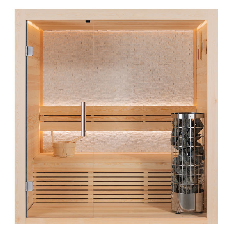 AWT Sauna E1813A Pinienholz 180x120 6.8kW Cilindro