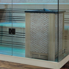 AWT Saunazubehör Ofenschutz für CUBO-Öfen Pappelholz