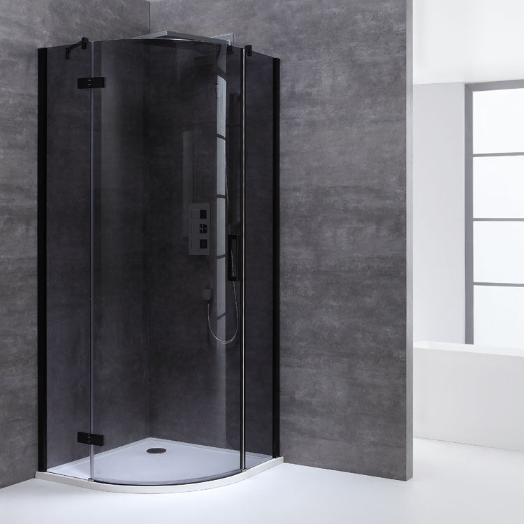 AWT Duschabtrennung LBR0906-B zwart 90x90 links