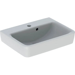 Geberit Renova Plan basin white - 50 x 38 cm - 1 tap hole - with overflow