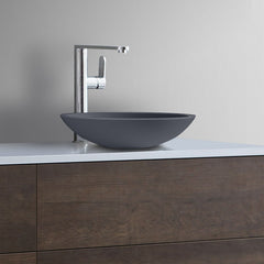 StoneArt Wastafel LC116betongrijs 38x38cm mat