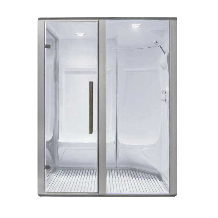 AWT Dampfsauna S200A alu 161x131 rechts