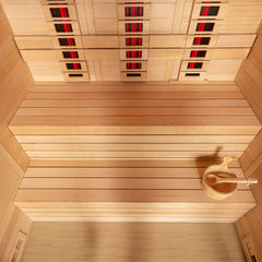 AWT Sauna E1614A-IR Hemlock 200x160 9kW TheWall