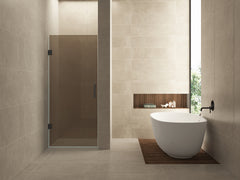 Recessed niche door 800 x 2000 x 8 mm nano vintage bronze glass/gunmetal