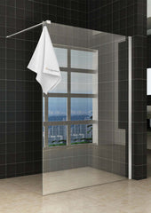 Sita inloopdouche met handdoekhouder 140x200 cm chroom/8 mm helder glas met Nano coating