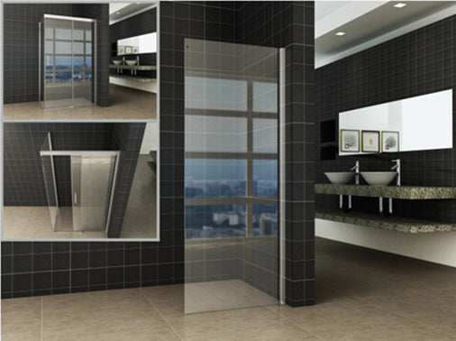 Side wall for Puerta and Slide niche door 1100 x 2000 x 8 mm nano clear glass/chrome