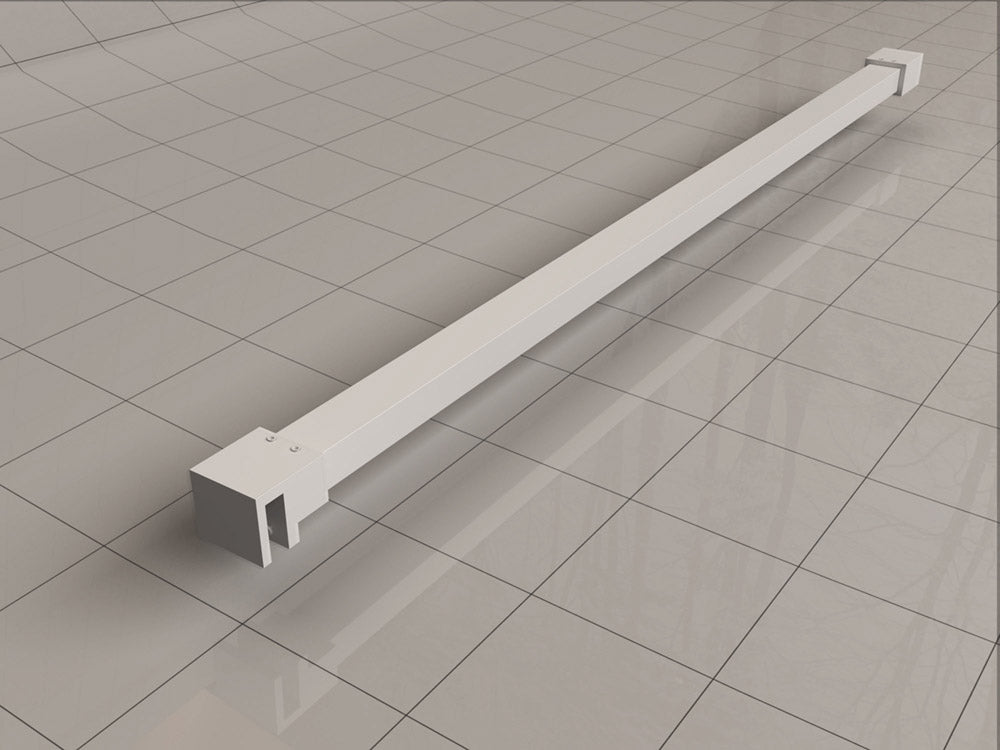 Slim stabilization bar 120 cm matte white