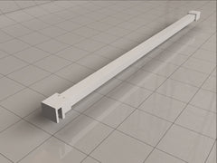Slim stabilization bar 120 cm matte white