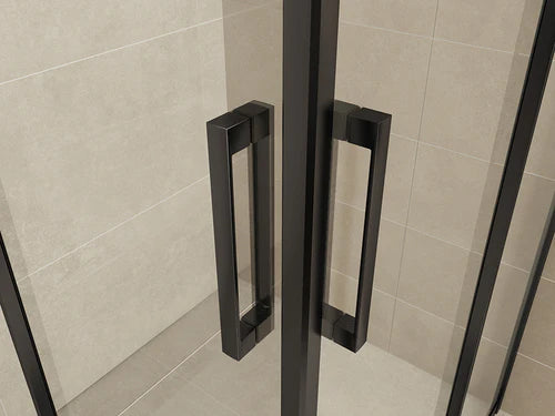 Van Rijn ST05265 douchecabine kwartrond 90x90cm zwart - ST05265ZW