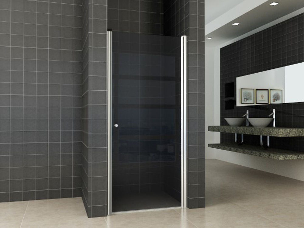 Niche door 900 x 2000 x 8 mm nano smoked glass/chrome