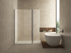 Comfort hinged side panel 300 x 2000 x 10 mm nano clear glass/chrome