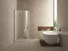 Curf quadrant shower enclosure with 1 left-hand pivot door 900 x 900 x 2000 x 8 mm clear glass/chrome