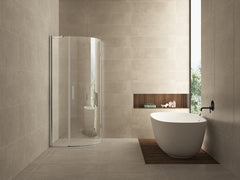Curved quadrant shower enclosure with 1 pivot door right 900 x 900 x 2000 x 8 mm clear glass/chrome