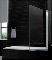 Palmo folding bath screen 800 x 1500 x 6 mm nano clear glass/chrome