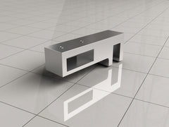 glaskoppeling zijkant stabilisatiestang chroom