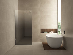 Less glasplaat links 900 x 2000 x 8 mm nano spiegelrook- naar helder glas