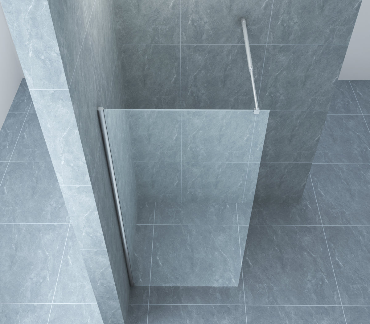 Cerra eco inloopdouche 800 x 1950 x 6 mm nano helder glas/chroom