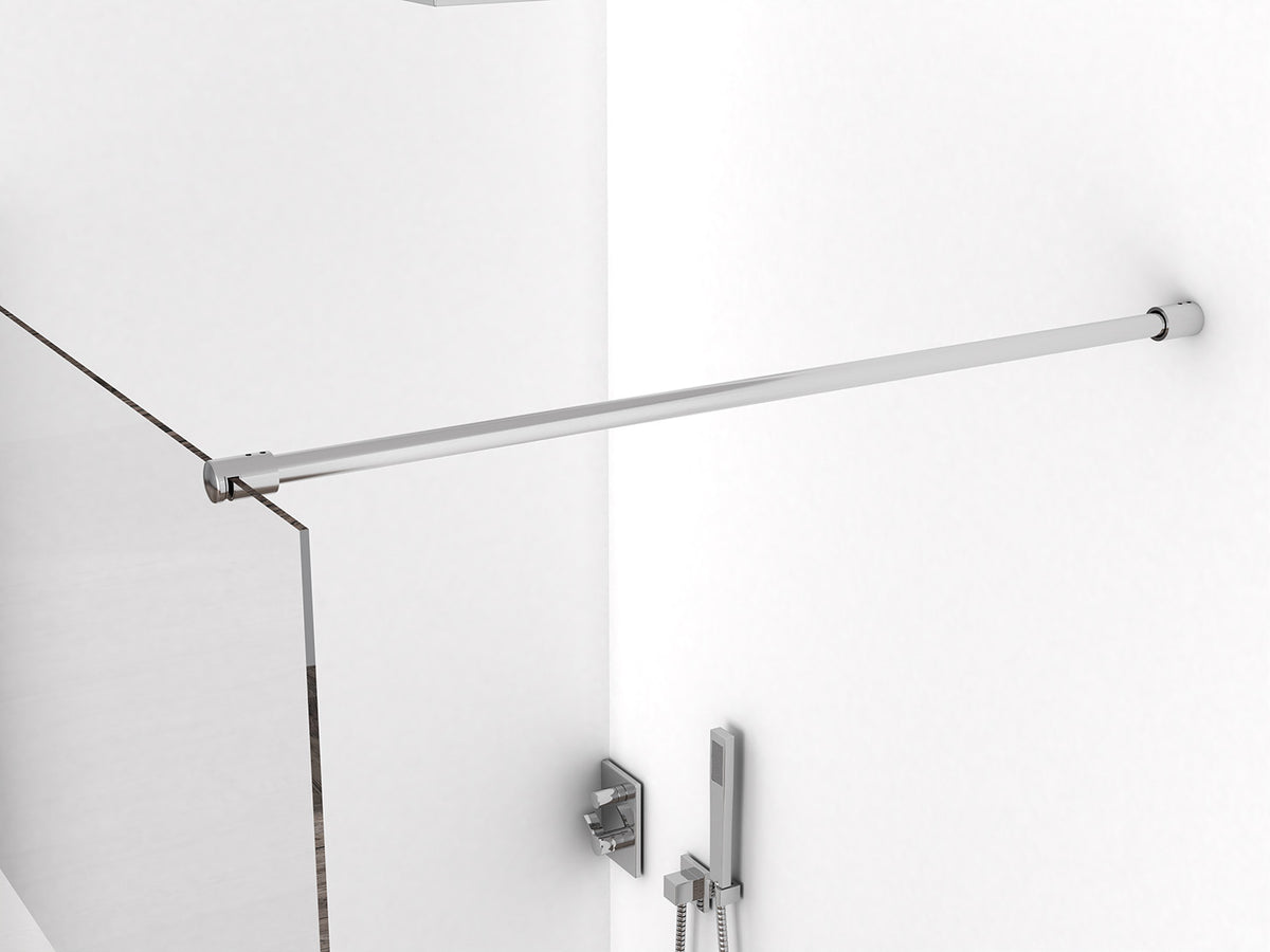 Eco walk-in shower 700 x 2000 x 8 mm nano clear glass/chrome