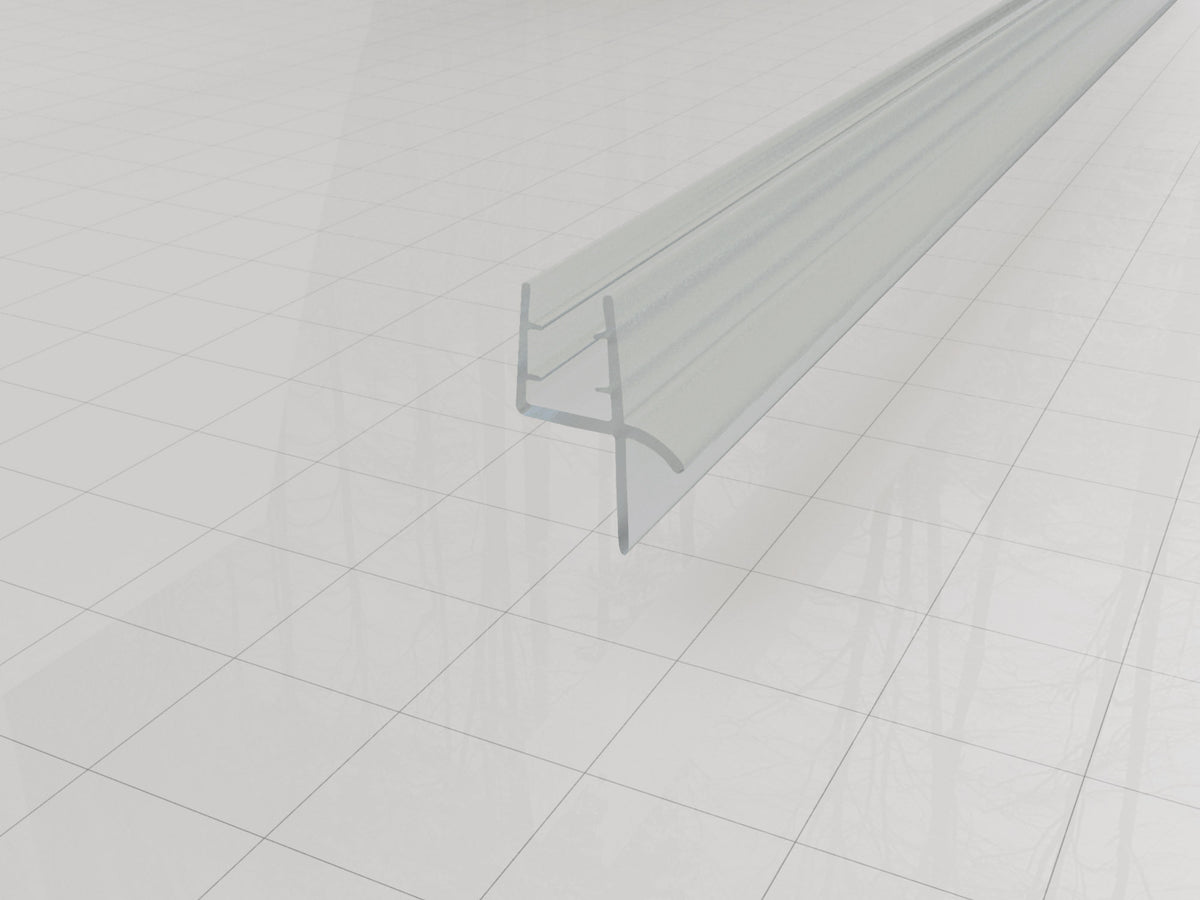 Type 2 rubberen waterkering 200 x 0,5 cm transparant