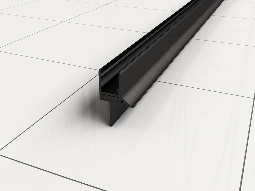 Rubber water barrier 200 x 0.8 cm black
