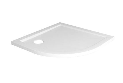 Quarter-round shower tray 90 x 90 x 4 cm acrylic gloss white