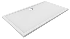 Shower tray rectangular 160 x 90 x 4 cm acrylic gloss white