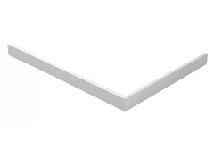 Front panel with legs for shower tray 140 x 90 x 4 cm gloss white