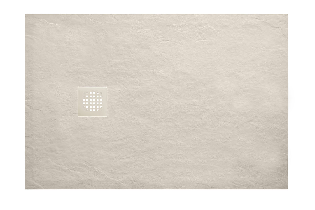 Stonea douchebak antislip composiet 900x1200x30 mm inkortbaar beige