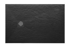 Stonea anti-slip composite shower tray 900x1400x30 mm trimmable matt black