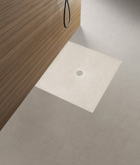 Stonea douchebak antislip composiet 1000 x 1000 x 30 mm inkortbaar beige