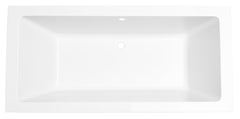 Santino SQ Built-in Duo Bathtub 180x80x49 cm Acrylic Gloss White