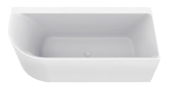 Zenn corner bath right 170 x 75 cm acrylic gloss white with waste gloss white