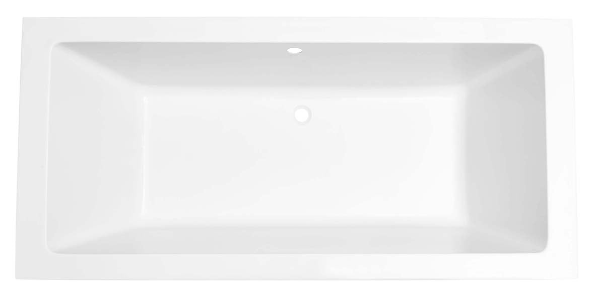 Santino SQ built-in duo bathtub 180x80x49 cm matt white