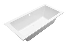 Santino SQ built-in duo bathtub 180x80x49 cm matt white