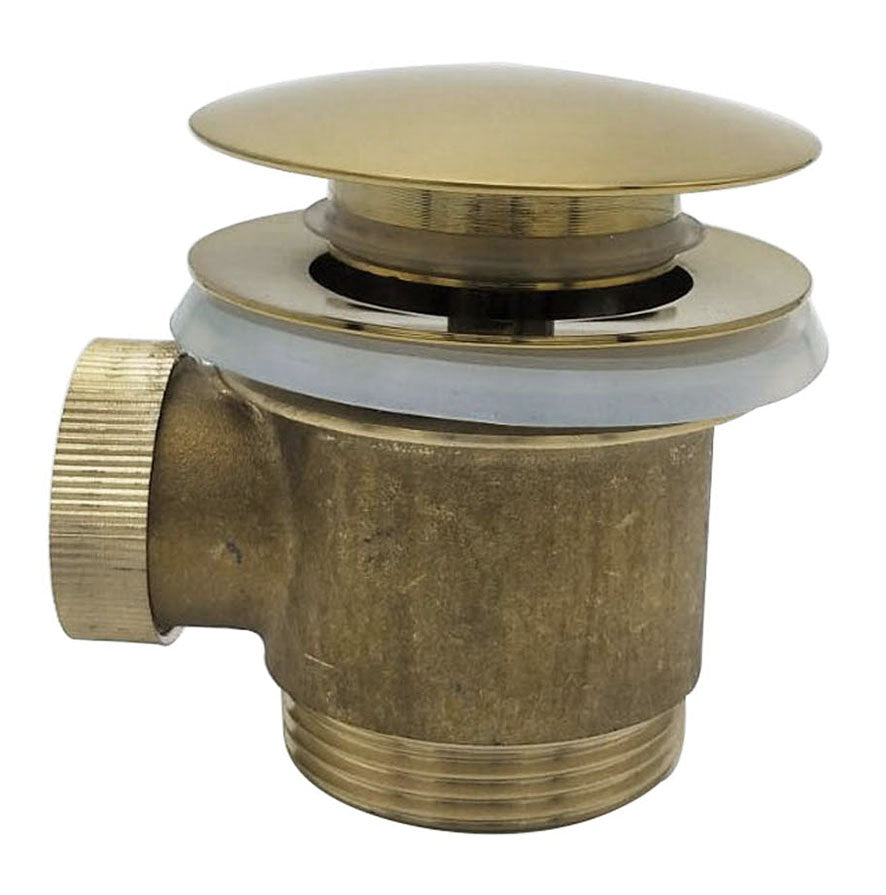 Caral click-clack waste freestanding bath 1 1/2" brushed brass PVD