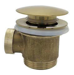 Caral click-clack waste freestanding bath 1 1/2" brushed brass PVD