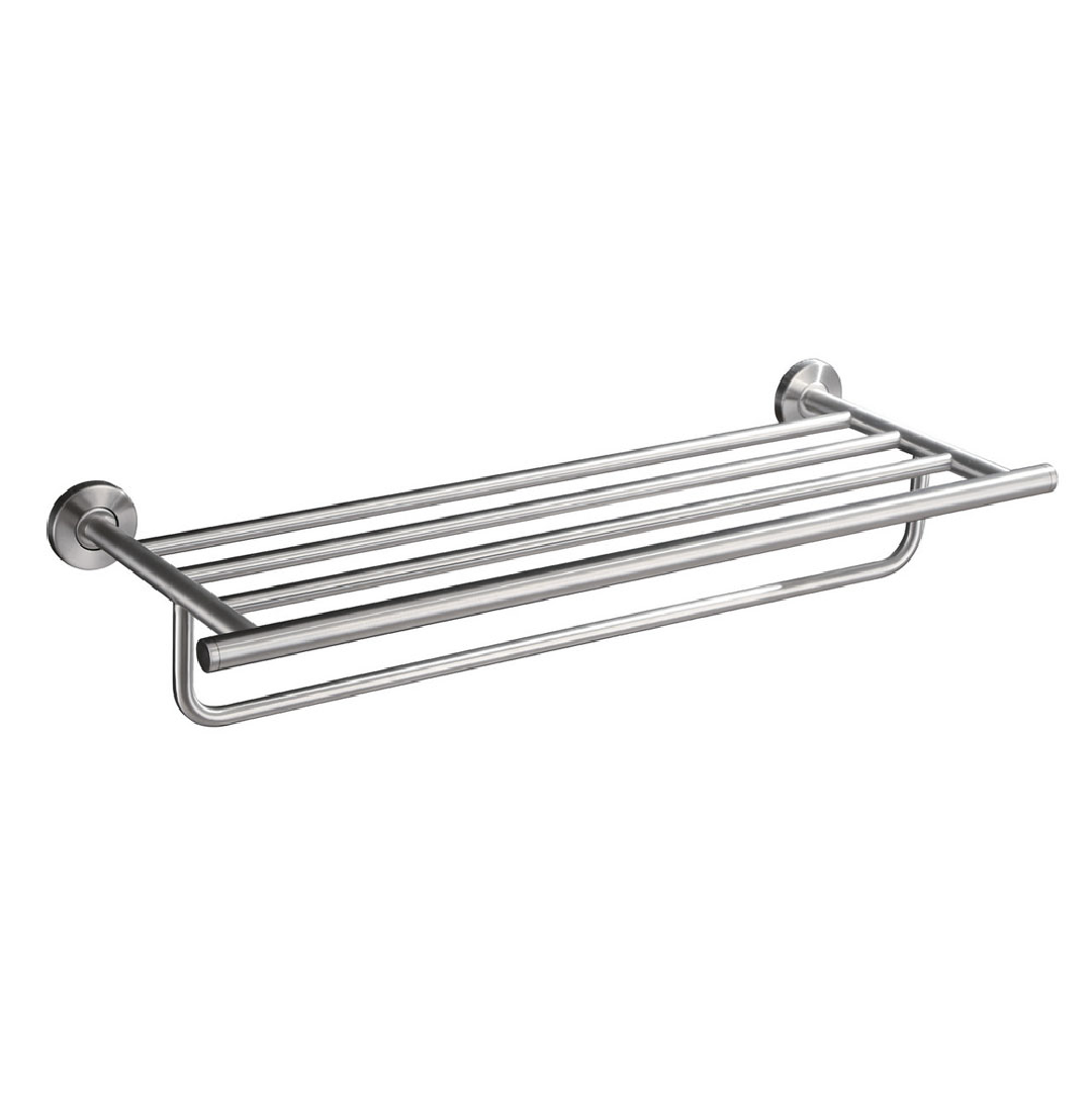 304 handdoekhouder met planchet 60 cm RVS