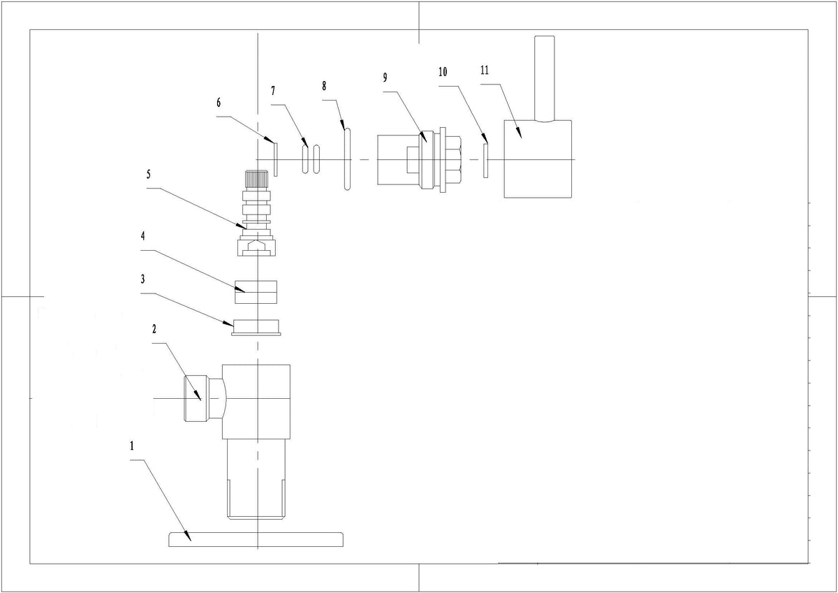 Minimal angle stop valve 1/2"x1/2" chrome
