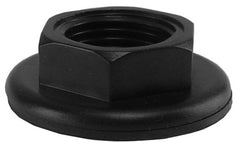 Black fastening nut + gasket for toilet cock 1/2''
